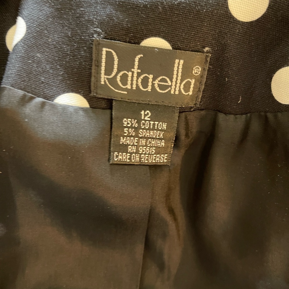 Rafaella Black Jacket with White Dots - Picture 6 of 6